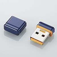 ELECOM マイクロサイズ USB2.0フラッシュメモリ 8GB(ブルー) (MF-SU208GBU)画像