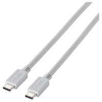 ELECOM USB3.1ケーブル/for Apple/C-Cタイプ/ノーマル/1m/ホワイト (USB3-APCC10WH)画像