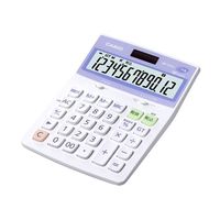 CASIO 抗菌電卓(デスクサイズ/12桁/時間・税計算/特大表示/早打ち対応) (DW-122CL-N)画像