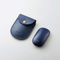 ELECOM BlueLEDマウス/薄型/Bluetooth対応/4ボタン/ポーチ付/ブルー (M-TM10BBBU)画像