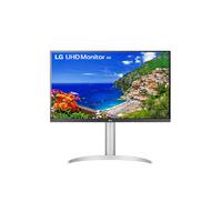 LG 27型 4K(3840×2160) IPS フレームレス ホワイト (27UP650K-W)画像