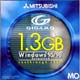 三菱化学 1.3GB MOメディア Winフォーマット (KR1G3W1S)画像