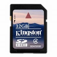 KINGSTON 32GB SDHC Class4 SD4/32GB (SD4/32GB)画像