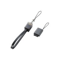 ELECOM 携帯電話用USB充電ケーブル/ストラップ FOMA/SoftBank 3G対応 (MPA-SCFUSB/BK)画像
