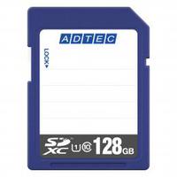 ADTEC SDXCカード 128GB UHS-I Class10 データ復旧サービス付き (AD-SDTX128G/U1)画像