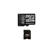 GREENHOUSE SDカード変換アダプタ付属のClass4 microSDHCカード 32GB (GH-SDMRHC32G4)画像