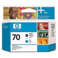 Hewlett-Packard HP70 インクカートリッジ マットブラック/シアン C9404A (C9404A)画像