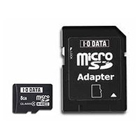I.O DATA microSDHCカード8GB (SDHCアダプター付) SDMCH-F8G/A (SDMCH-F8G/A)画像