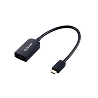 ELECOM AD-CHDMIBK2 Type-C映像変換アダプタ/TypeC-HDMI/30Hz/ブラック (AD-CHDMIBK2)画像