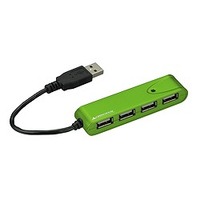GREENHOUSE バスパワー専用スティックタイプ4ポートUSB2.0HUB GH-UHK204BG (GH-UHK204BG)画像