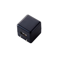 ELECOM オーディオ用AC充電器/for Walkman/CUBE/1A出力/USB1ポート/ブラック (AVS-ACUAN007BK)画像