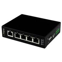 StarTech 5ポート アンマネージ産業用ギガビットイーサネットスイッチ DINレール対応/壁取付け可能ネットワークGigabit Ethernetスイッチングハブ IP30保護等級準拠ケース (IES51000)画像