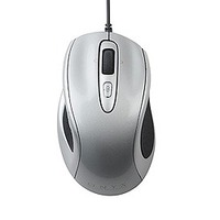 シグマA・P・Oシステム Mサイズレーザー式5ボタン1チルトホイールマウス（メタリックシルバー） (SLATM01SV)画像