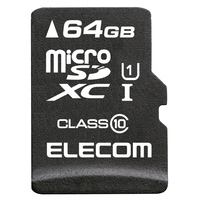 ELECOM データ復旧サービス付き microSDXCメモリカード/Class10/64GB (MF-MRSDX64GC10R)画像