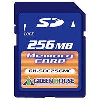 GREENHOUSE SDカード 256MB GH-SDC256MC (GH-SDC256MC)画像