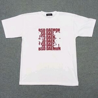 カナヤ 8102006 BSD Daemon 半袖Tシャツ 白赤 L (8102006 BSD Daemon 半袖Tシャツ 白赤 L)画像
