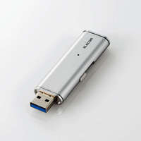 ELECOM 外付けSSD/ポータブル/USB3.2(Gen1)対応/超小型/128GB/シルバー (ESD-EMN0128GSVR)画像