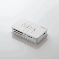 ELECOM 42+6 高速版USB2.0メモリリーダライタ(ホワイト) MR-A39HWH (MR-A39HWH)画像