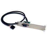 StarTech 60cm M/B内部USBピンヘッダーRS232Cシリアル変換アダプタ(スロットカバー付) マザーボード内蔵USB2.0ピンヘッダ(10ピン)メス-DB-9(9ピン)オス (ICUSB232INT1)画像