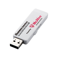 ハギワラソリューションズ USB2.0/1.1 セキュリティ機能付USBメモリ(マカフィー)/16GB/ホワイト/1年保証モデル (HUD-PUVM16GM1)画像