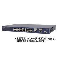 NETGEAR 24ポート 10/100Mbps Managed Switch with 2 Gigabit Ports (FSM726AJP)画像