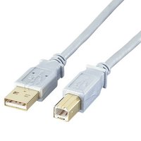 ELECOM USB2-30SV USB2.0ケーブル シルバー(ABタイプ) (USB2-30SV)画像