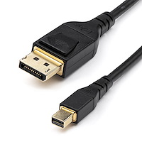 StarTech Mini DisplayPort-DisplayPort 1.4 ケーブル/1m/VESA規格認定品/8K60Hz、4K120Hz対応/Mini DP-DP 変換モニターケーブル/HBR3/HDR (DP14MDPMM1MB)画像