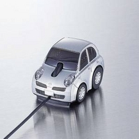 ELECOM チョロQマウス ダイヤモンドシルバー (M-CHORO1SV)画像