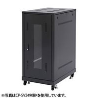 サンワサプライ 19インチサーバーラック(24U) CP-SV2410BK (CP-SV2410BK)画像