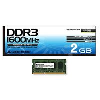GREENHOUSE PC3-12800 DDR3 SO-DIMM 2GB(2Gbit) (GH-DWT1600-2GB)画像