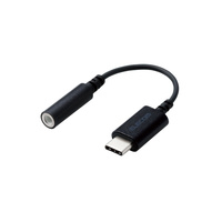ELECOM USB Type-C – 4極3.5mmステレオミニプラグ変換ケーブル/デザイン耐久/ブラック (AD-C35DSBK)画像