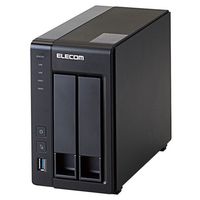 ELECOM LinuxNAS/2Bay/2TB/NetStor5シリーズ NSB-5A2T2BL (NSB-5A2T2BL)画像