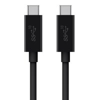 BELKIN F2CU052BT1M-BLK belkin USB-Cケーブル USB 3.1 Type-C to C (100W) (F2CU052BT1M-BLK)画像