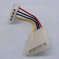 ainex 電源コネクタ変換ケーブル (4P大オス→4P大L型メス) (WA-088)画像