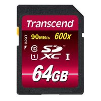 Transcend SDXCカード Class 10 UHS-I (Ultimate) TS64GSDXC10U1 (TS64GSDXC10U1)画像