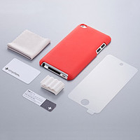 Simplism Thinpoly Cover Set for iPod touch (4th) Solid Red TR-TCSTC4-SR (TR-TCSTC4-SR)画像