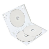 LOAS DVDケース3枚収納タイプ 3枚セット ホワイト DVD-NA005-3W (DVD-NA005-3W)画像