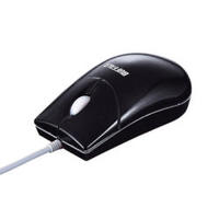 バッファローコクヨサプライ ボール式有線マウス USB接続 Lサイズ ブラック (BBMULBK2A)画像