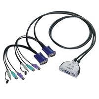 ELECOM KVM-KP2 PS/2対応2ポート パソコン切替器 (KVM-KP2)画像