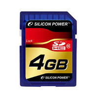 Silicon Power SDHCメモリーカード 4GB (Class10) ブリスターPKG (SP004GBSDH010V10)画像