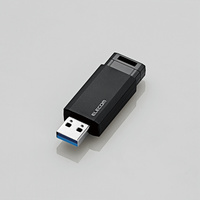 ELECOM USBメモリ/USB3.1 Gen1/ノック式/オートリターン機能/32GB/ブラック (MF-PKU3032GBK)画像