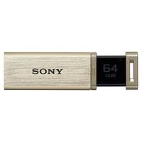SONY USB3.0対応 ノックスライド式高速(226MB/s)USBメモリー 64GB ゴールド キャップレス (USM64GQX N)画像