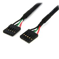 StarTech 61cm ケース用USB延長ケーブル 5ピンUSBマザーボードヘッダーケーブル メス/メス (USBINT5PIN24)画像