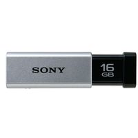 USB3.0対応 ノックスライド式高速USBメモリー 16GB キャップレス シルバー画像