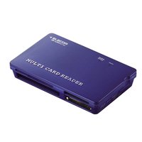 ELECOM 20in1高速版メモリリーダライタ ブルー MR-A20HBU (MR-A20HBU)画像