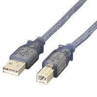 ELECOM USB2-20GT USB2.0ケーブル クールブラック(ABタイプ) (USB2-20GT)画像