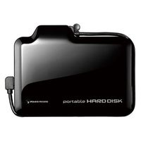 I.O DATA USB2.0/1.1接続 耐衝撃ポータブルHDD ジェットブラック 500GB (HDPN-U500KB)画像