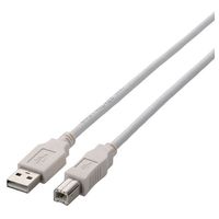 ELECOM USB2.0ケーブル/A-Bタイプ/ノーマル/5m/ホワイト (U2C-BN50WH)画像