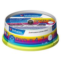 Verbatim製 データ用DVD-R 4.7GB 1-16倍速 ワイド印刷エリア スピンドルケース入り 25枚画像