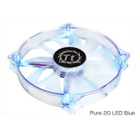 THERMALTAKE Pure 20 LED/Fan/200mm/800rpm/Black/LED Blue (CL-F016-PL20BU-A)画像